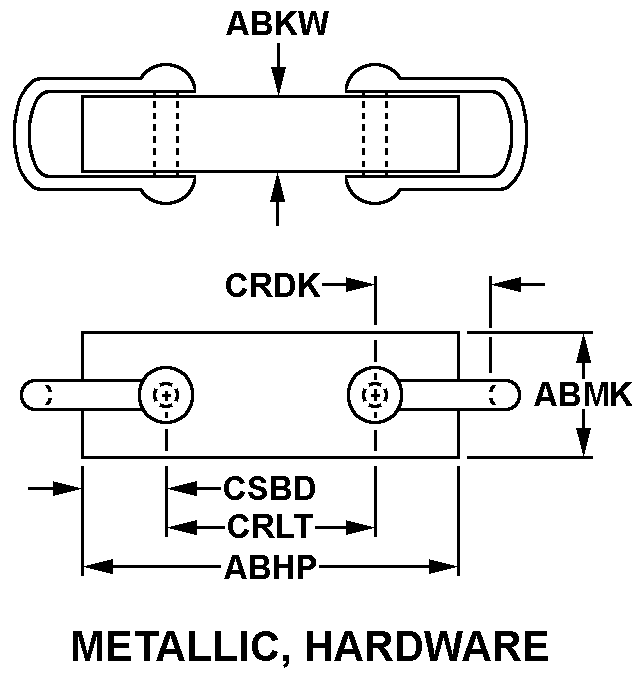 METALLIC, HARDWARE style nsn 5970-00-954-5130