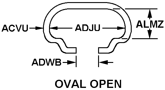 OVAL OPEN style nsn 5340-01-276-3031