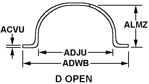 D OPEN style nsn 5340-01-009-0726