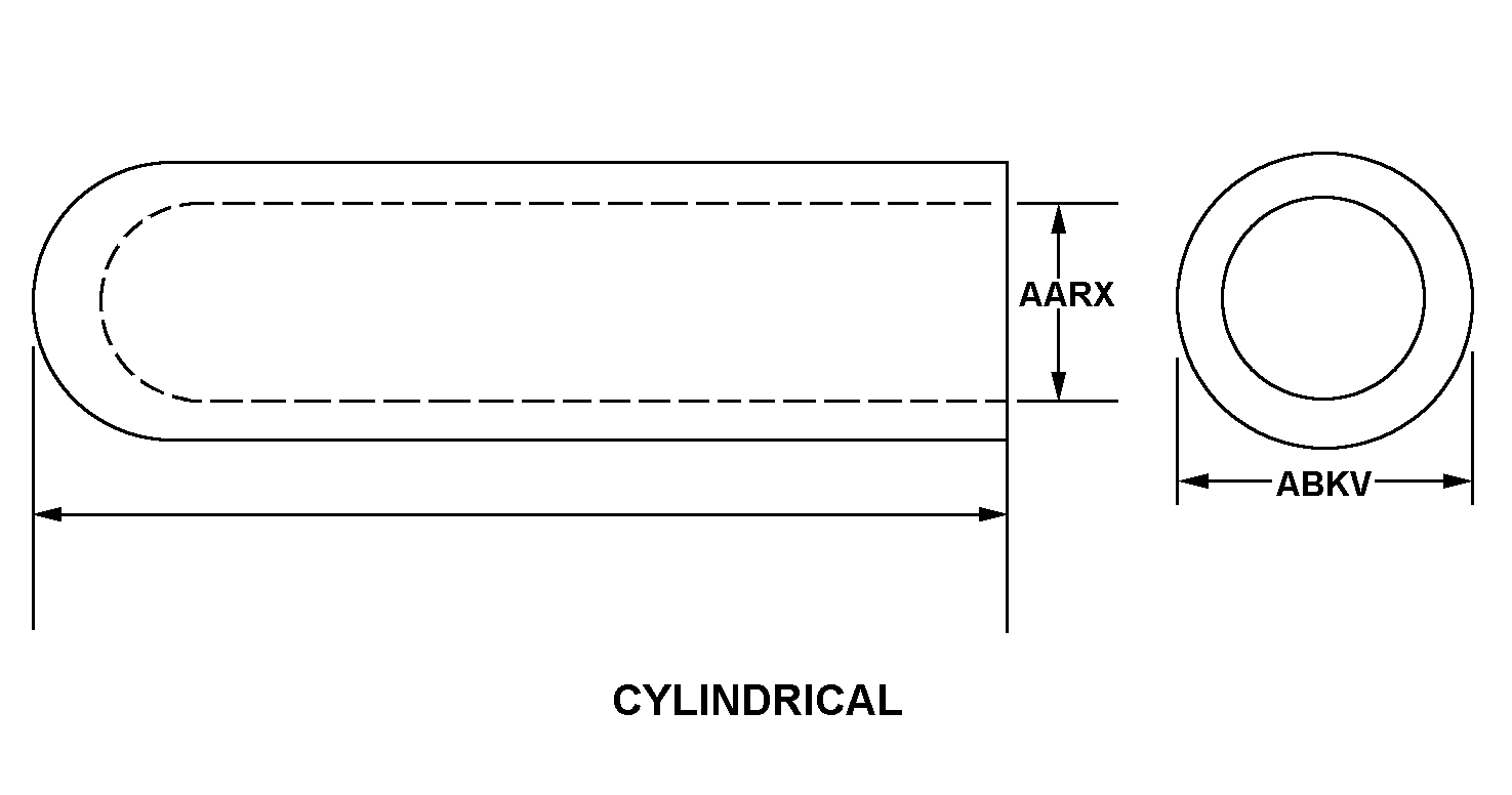 CYLINDRICAL style nsn 5340-01-480-2444
