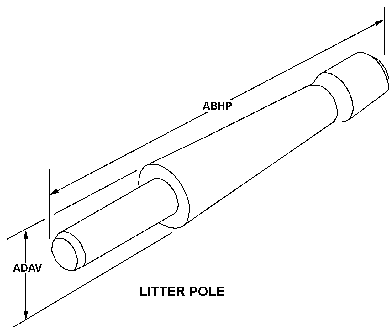 LITTER POLE style nsn 6530-01-522-7003