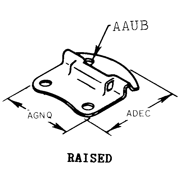 RAISED style nsn 5340-01-246-8496