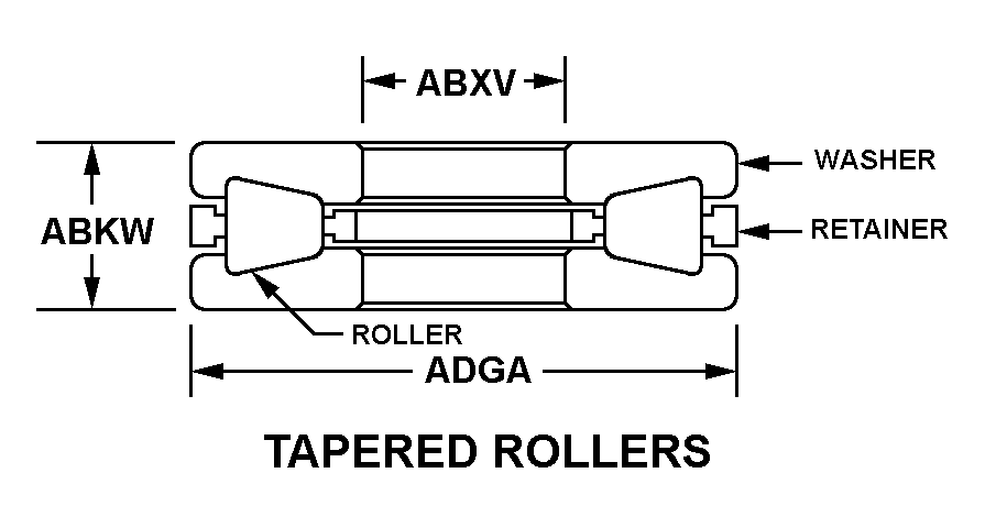 TAPERED ROLLERS style nsn 3110-01-011-0642