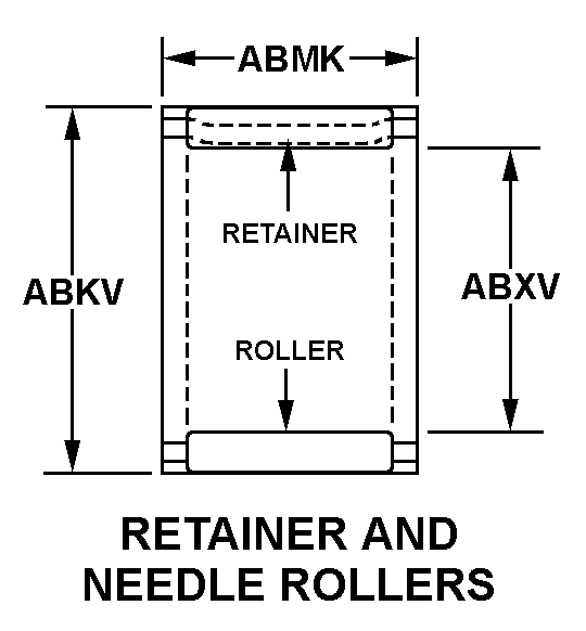 RETAINER AND NEEDLE ROLLERS style nsn 3110-00-038-9247