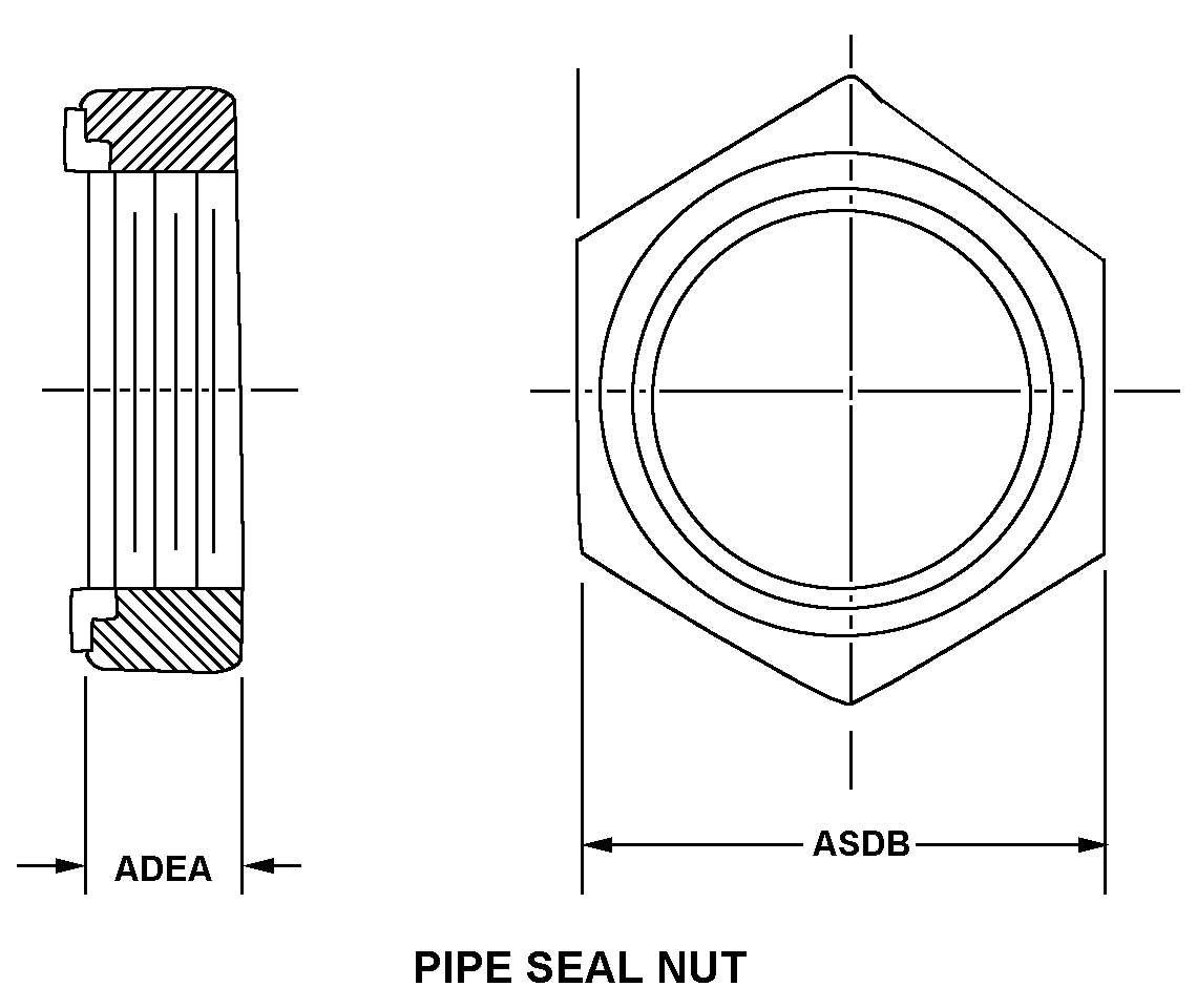 PIPE SEAL NUT style nsn 4730-01-013-9963