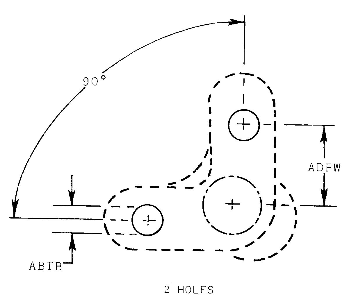 2 HOLES style nsn 5310-00-814-7741