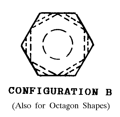 CONFIGURATION B style nsn 5310-00-001-1843