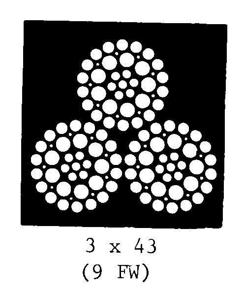 3 X 43 (9 FW) style nsn 4010-01-445-0537