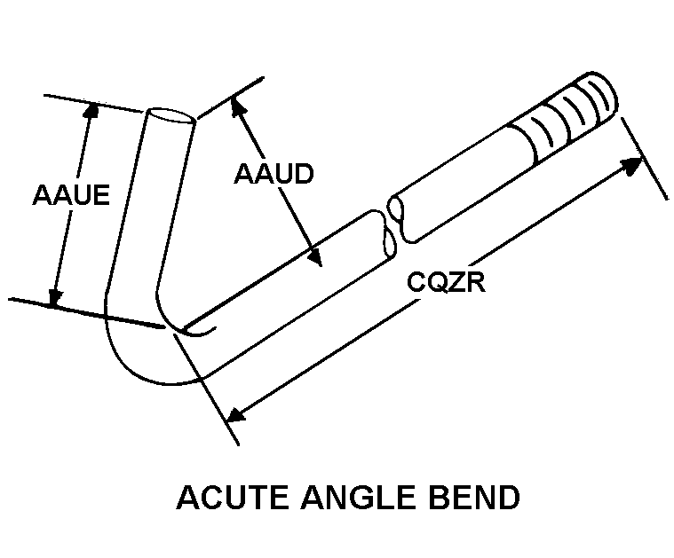 ACUTE ANGLE BEND style nsn 5306-00-732-8335