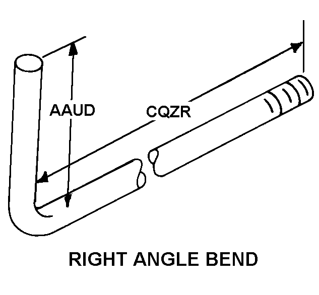RIGHT ANGLE BEND style nsn 5306-01-232-6974