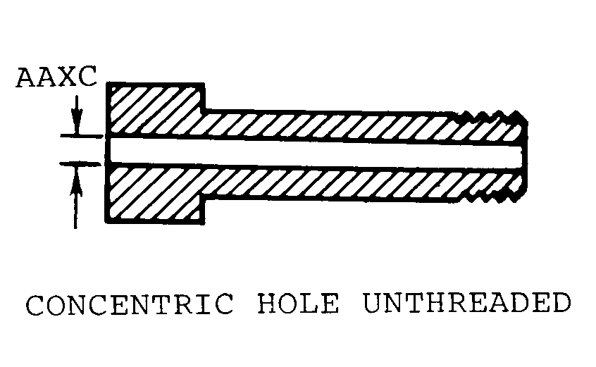 CONCENTRIC HOLE UNTHREADED style nsn 5306-00-003-0579