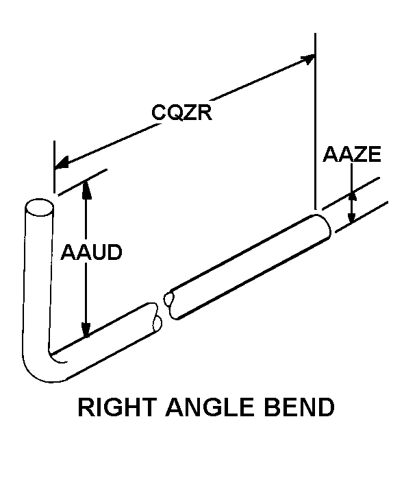 RIGHT ANGLE BEND style nsn 5306-00-712-9335