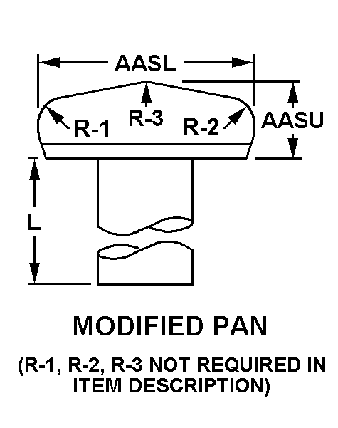 MODIFIED PAN style nsn 5305-00-802-4667