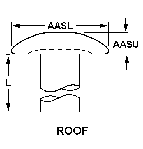 ROOF style nsn 5306-01-152-6169