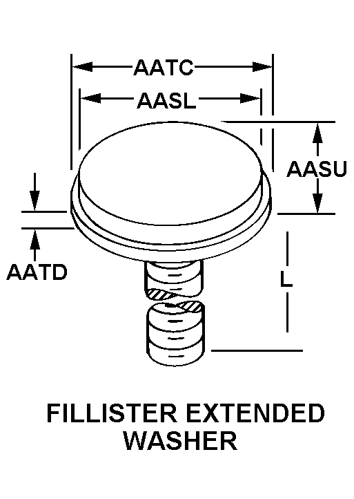 FILLISTER EXTENDED WASHER style nsn 5306-00-509-5403