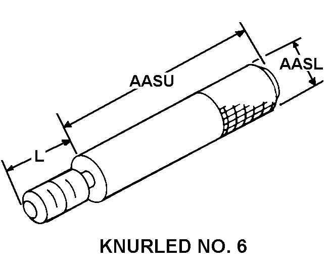 KNURLED NO. 6 style nsn 5305-01-276-0867