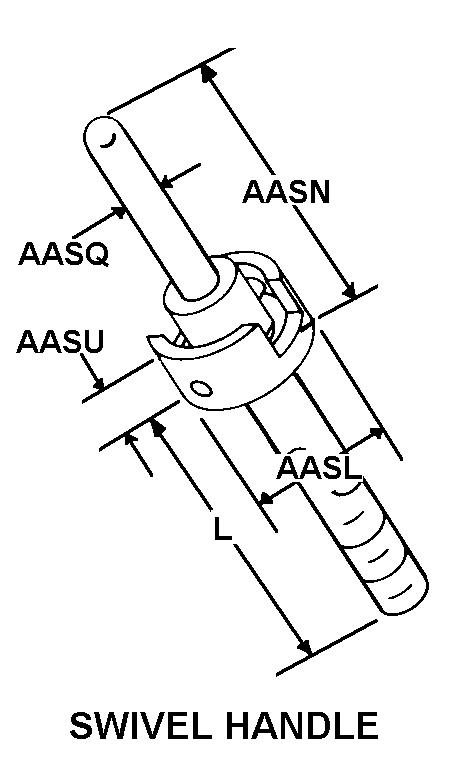 SWIVEL HANDLE style nsn 5306-01-630-4953