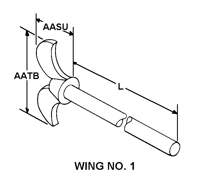 WING NO. 1 style nsn 5305-00-584-8105