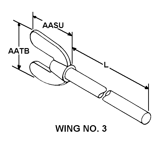 WING NO. 3 style nsn 5305-00-275-5378