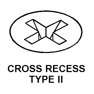 CROSS RECESS TYPE II style nsn 5305-01-417-2493