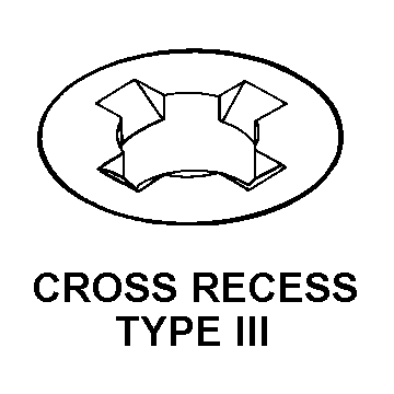 CROSS RECESS TYPE III style nsn 5305-01-396-9117