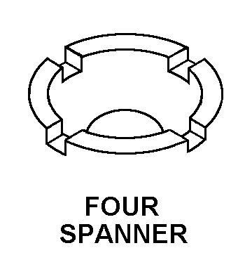FOUR SPANNER style nsn 5305-01-580-0802