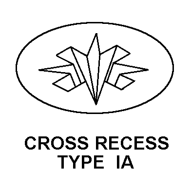 CROSS RECESS TYPE IA style nsn 5305-01-276-5817