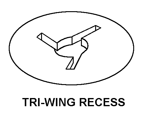 TRI-WING RECESS style nsn 5305-01-233-9766