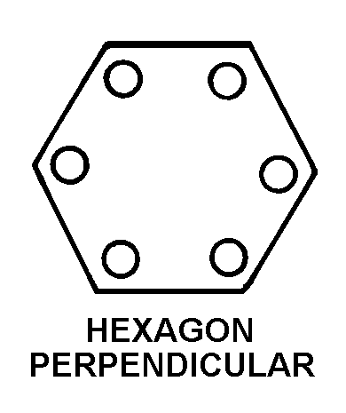 HEXAGON PERPENDICULAR style nsn 5306-00-011-0284