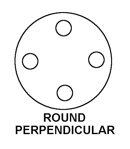 ROUND PERPENDICULAR style nsn 5305-00-872-6971