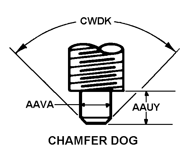 CHAMFER DOG style nsn 5305-01-376-0732
