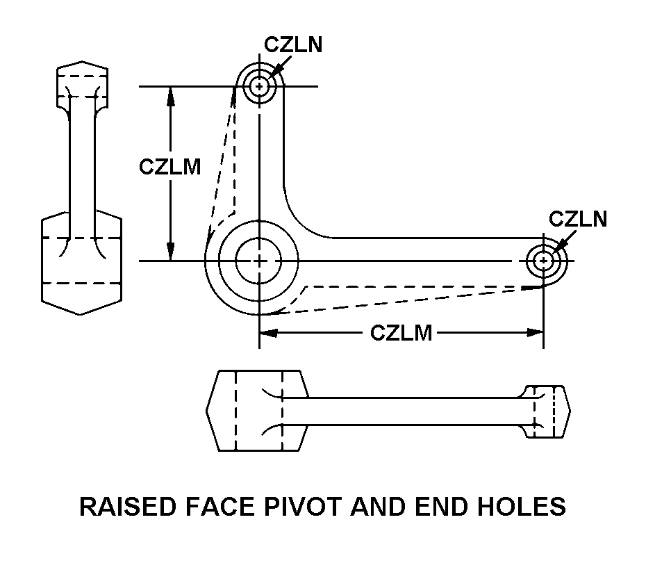 RAISED FACE PIVOT AND END HOLES style nsn 3040-01-105-8791
