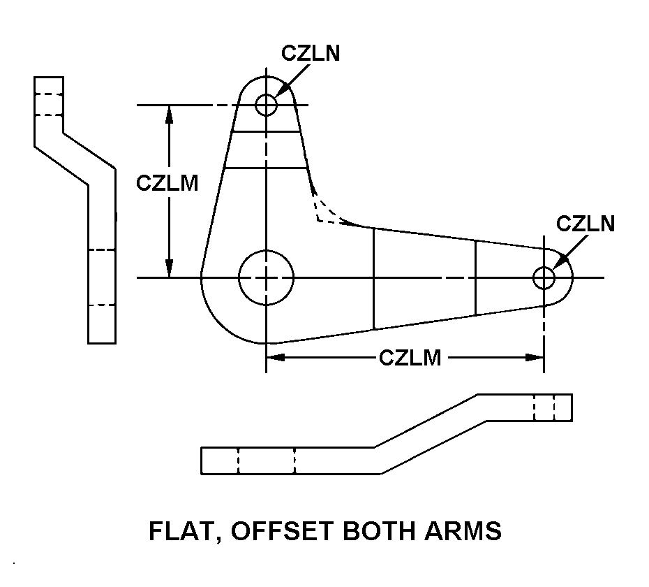 FLAT, OFFSET BOTH ARMS style nsn 1670-01-098-1450