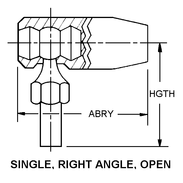 SINGLE, RIGHT ANGLE, OPEN style nsn 3040-00-700-8517