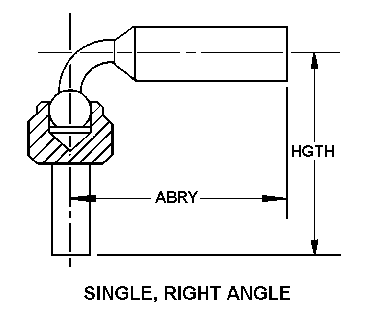 SINGLE, RIGHT ANGLE style nsn 3040-00-262-8891