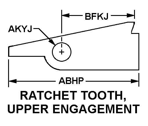 RATCHET TOOTH, UPPER ENGAGEMENT style nsn 3040-00-329-5828