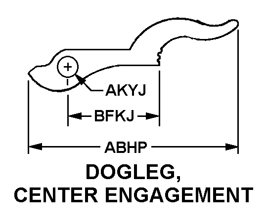 DOGLEG, CENTER ENGAGEMENT style nsn 3040-00-550-8461
