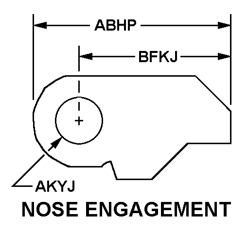 NOSE ENGAGEMENT style nsn 3040-01-460-9964