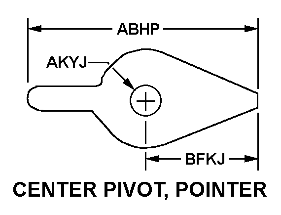 CENTER PIVOT, POINTER style nsn 3040-00-522-2641