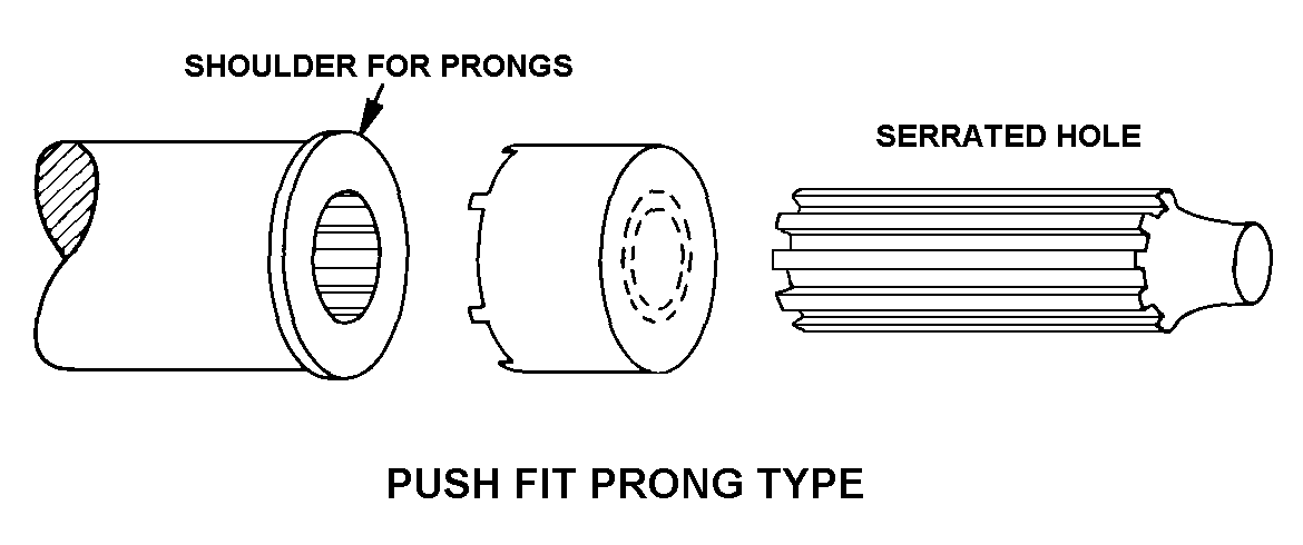 PUSH FIT PRONG TYPE style nsn 2520-01-328-5663