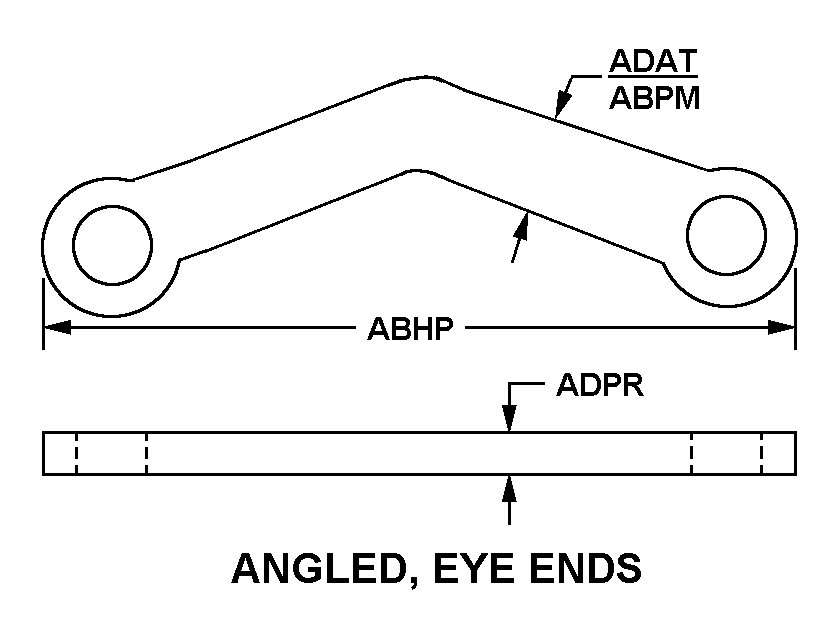 ANGLED, EYE ENDS style nsn 3040-00-735-0486