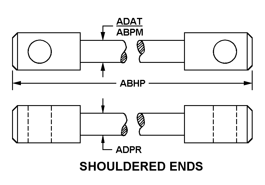 SHOULDERED ENDS style nsn 3040-00-352-2785