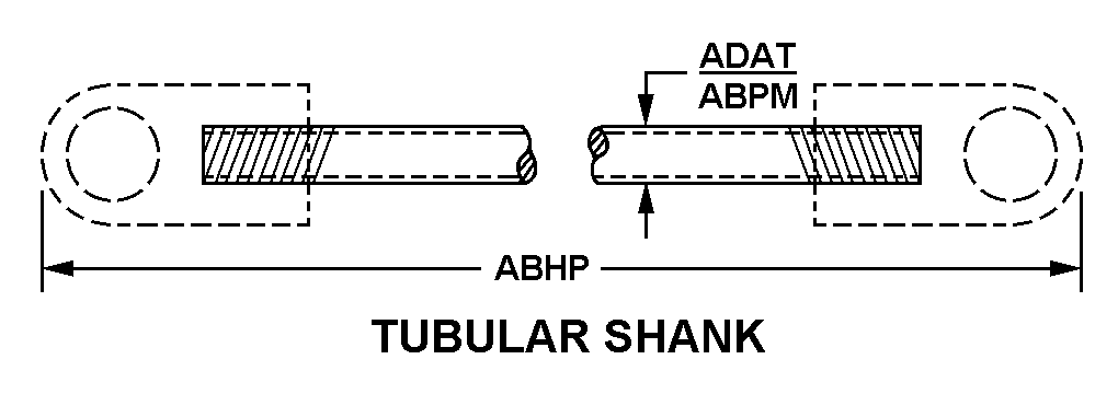 TUBULAR SHANK style nsn 3040-01-056-6179