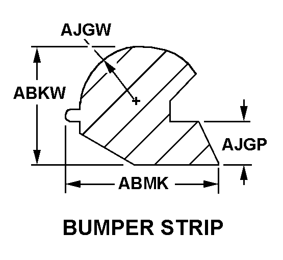 BUMPER STRIP style nsn 9390-00-593-9183