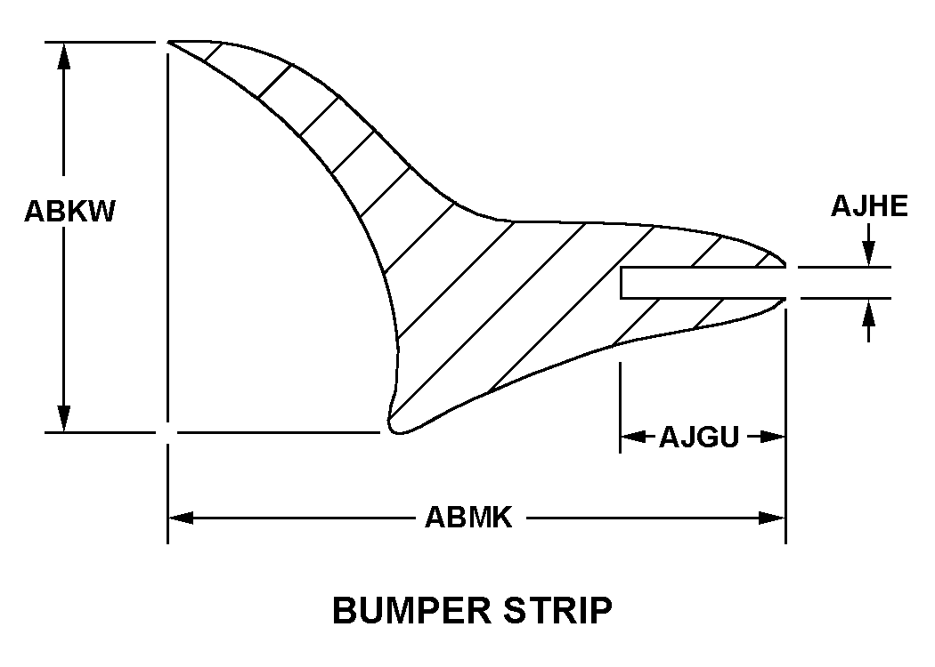 BUMPER STRIP style nsn 9390-01-338-5873