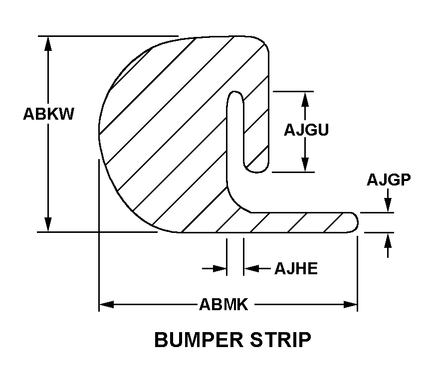 BUMPER STRIP style nsn 9390-01-338-5873