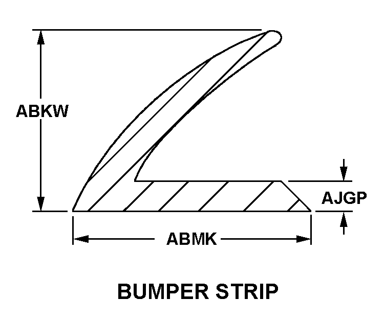 BUMPER STRIP style nsn 9390-01-338-5873