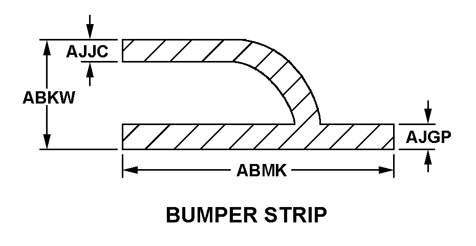 BUMPER STRIP style nsn 9390-01-338-5873