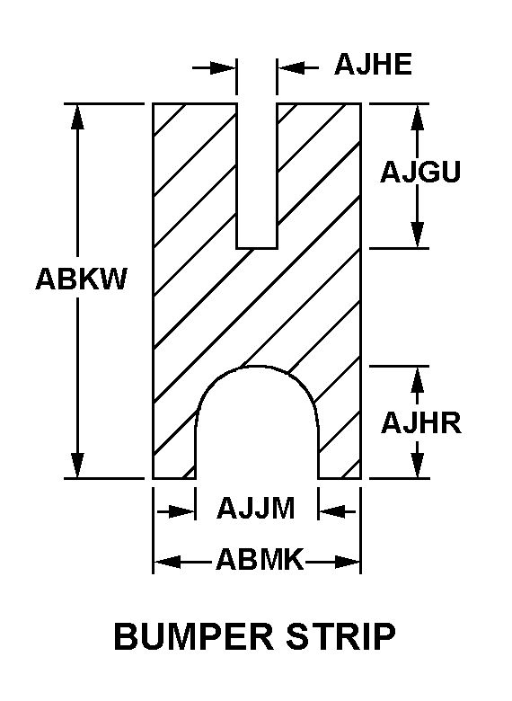 BUMPER STRIP style nsn 9390-01-338-5873