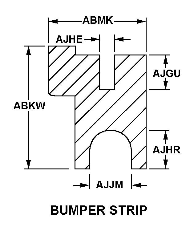 BUMPER STRIP style nsn 9390-01-338-5873